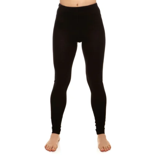 MENIQUE Damen Hose / Leggins 160 Merino | Schwarz