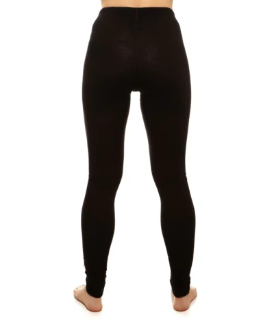 MENIQUE Damen Hose / Leggins 160 Merino | Schwarz