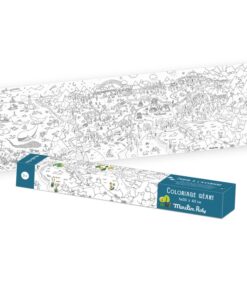 Moulin Roty Poster zum ausmalen (150cm x 45cm) | Natur und Tier