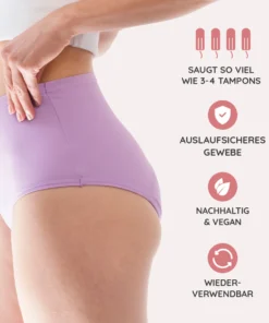 MYLILY High Waist Periodenunterwäsche | Hagebutte