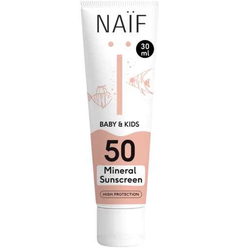 NAÏF Mineralische Sonnencreme für Baby & Kind (LSF 50, 30ml)