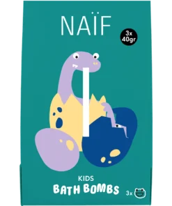 NAÏF Sprudelnde Badekugeln für Kinder (3x40g) (ab 3J.)