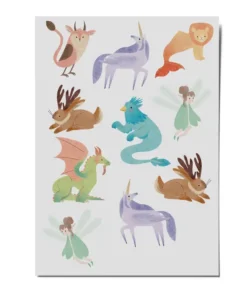 NUUKK Vegane Bio Tattoos | Einhorn