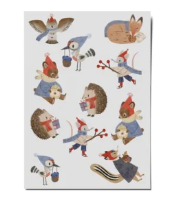 Alternative view of NUUKK Vegane Bio Tattoos | Winter Waldtiere