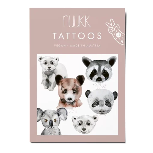 NUUKK Vegane Bio Tattoos | Bären