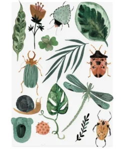 vegane bio kinder tattoos greenery