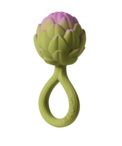 Oli&Carol Baby Naturkautschuk Rattle Toy | Artichoke