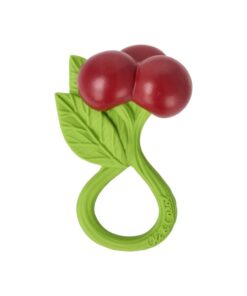 Oli&Carol Baby Naturkautschuk Rattel Toy | Cherry