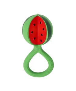 Alternative view of Oli&Carol Baby Naturkautschuk Rattle Toy | Watermelon