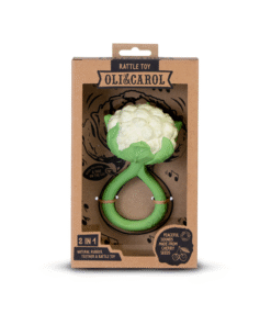 Alternative view of Oli&Carol Baby Naturkautschuk Rattle Toy | Cauliflower