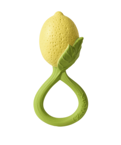 Oli&Carol Baby Naturkautschuk Rattle Toy | Lemon