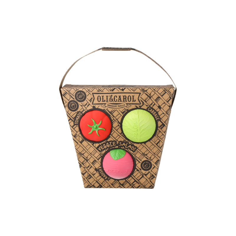 Oli&Carol Baby Sensorikbälle Set | Gemüsesalat