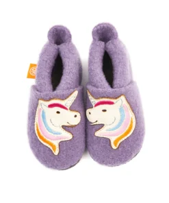 Wollwalk Filz Hausschuhe | Einhorn