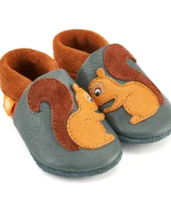 Orangenkinder Barfussschuhe AMIGO (mit Sohle) | Eichhörnchen