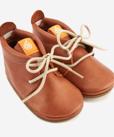 Orangenkinder Barfussschuhe AMIGO Schnürer | braun