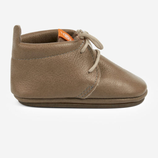 Orangenkinder Barfussschuhe AMIGO Schnürer (gefüttert) | beige