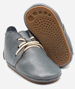 Orangenkinder Barfussschuhe AMIGO Schnürer (ohne Futter) | blaugrau