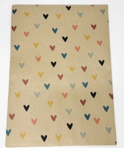 PLANETWRAPIT Nachhaltiges Geschenkpapier Rolle 5mx50cm | Herzen