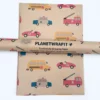 PLANETWRAPIT Nachhaltiges Geschenkpapier Rolle 5mx50cm | Fahrzeuge