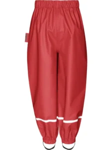 Playshoes Halb Regenhose Fleece (gefüttert) | rot
