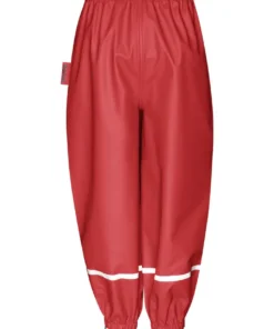 Playshoes Halb Regenhose Fleece (gefüttert) | rot