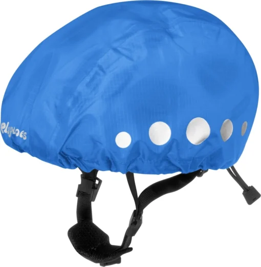 Playshoes Regenüberzug für Fahrradhelme | blau