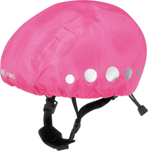 Playshoes Regenüberzug für Fahrradhelme | pink