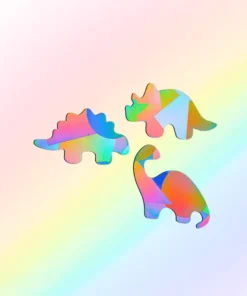 Plottkowski Suncatcher Window Sticker | 3er Set Dino