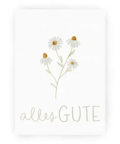 Postkarte Geburtstag Kamille Alles Gute
