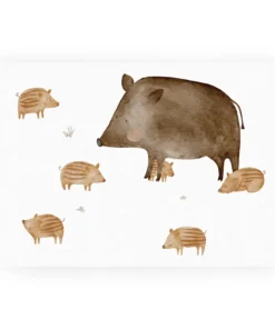 Alternative view of Postkarte Wildschweine
