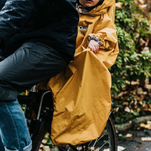 Rainette Regenschutz für Kinder Velositz | gelb