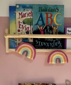 Gamcha Deko Girlande aus Filz | Regenbogen