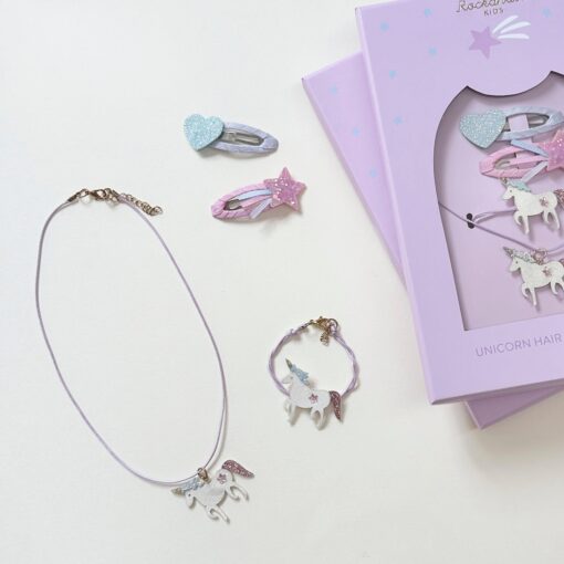 Rockahula Geschenk Set Haar & Schmuck | Unicorn