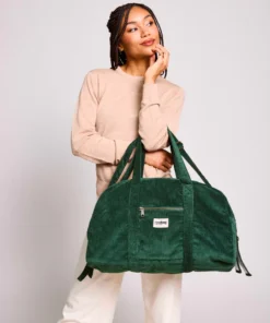 Hindbag Bio Cord WICKELTASCHE Basile | tannengrün