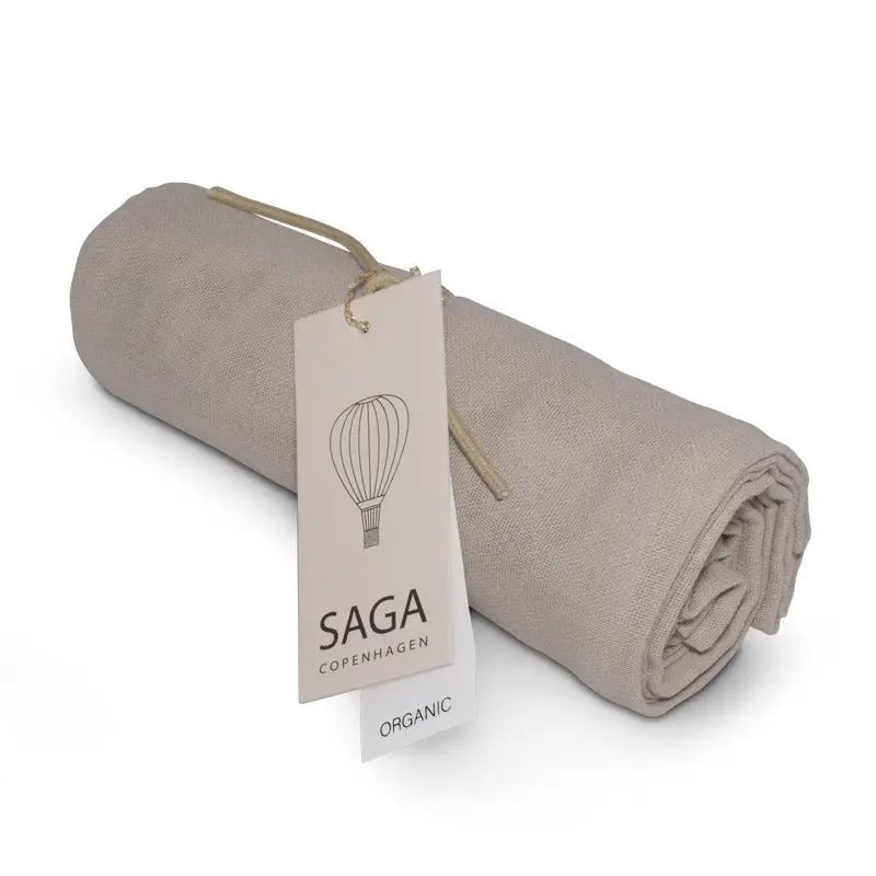 Saga Copenhagen Bio Musselin Nuschi VIDAR 70x70cm | Dove