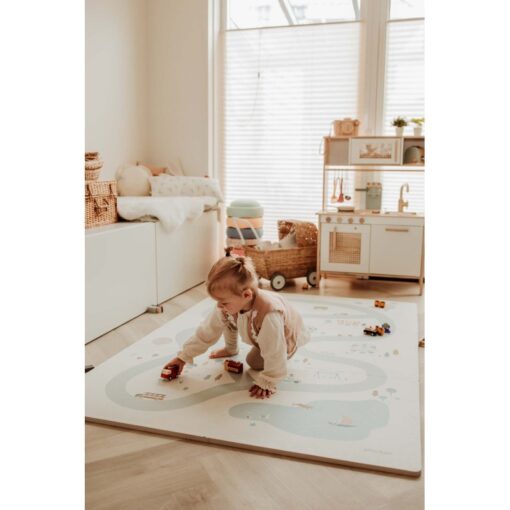 Play&Go Wende Puzzlematte 6 STK (120cm x 180cm) | Dorf / stone