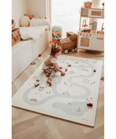 Play&Go Wende Puzzlematte 6 STK (120cm x 180cm) | Dorf / stone