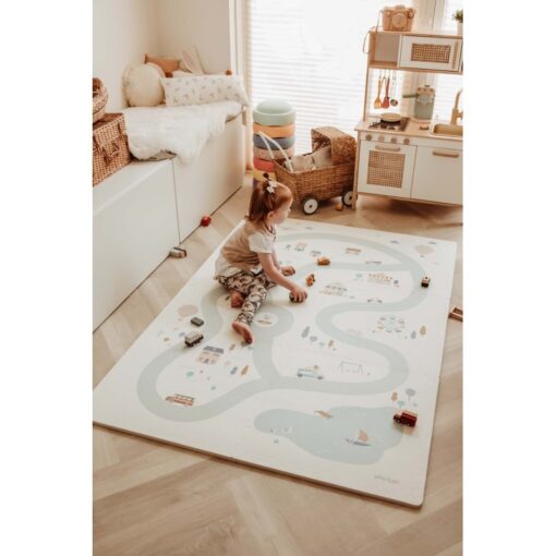 Play&Go Wende Puzzlematte 6 STK (120cm x 180cm) | Dorf / stone