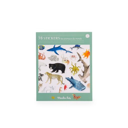 Moulin Roty Stickers (78 Stk) | Tiere rund um die Welt