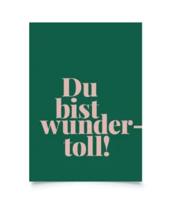 Tadah Postkarte | Du bist wundertoll