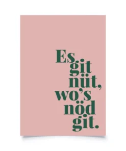 Tadah Postkarte | Es git nüt, wo's nöd git.