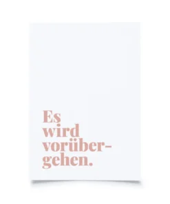 Tadah Postkarte | Es wird vorübergehen