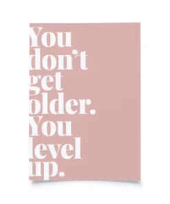 Tadah Postkarte | You don't get older. You level up.