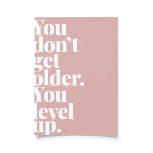 Tadah Postkarte | You don't get older. You level up.