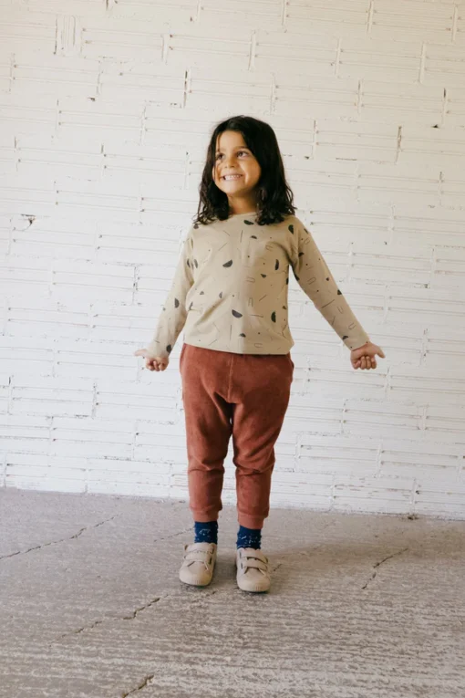 Tiralahilacha Kinder Frottee Hose Galina | Mars Red – Bild 3