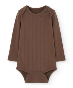 Tiralahilacha Langarm Body (100% Bio-Baumwolle) TEA | braun
