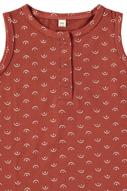 Tiralahilacha Unisex Baby Strampler kurzarm BAUMWOLLE | Tits Red