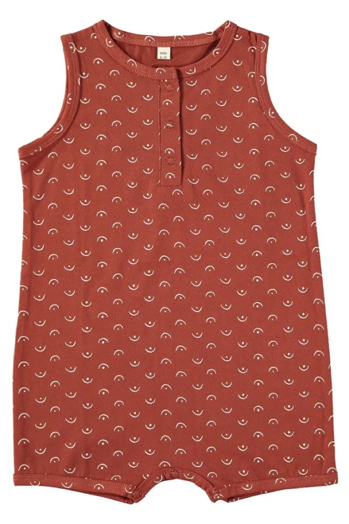 Tiralahilacha Unisex Baby Strampler kurzarm BAUMWOLLE | Tits Red