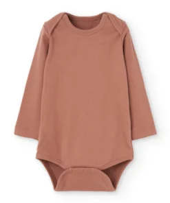 Tiralahilacha Langarm Body Rippstrick (100% Bio-Baumwolle) TEA | rosa