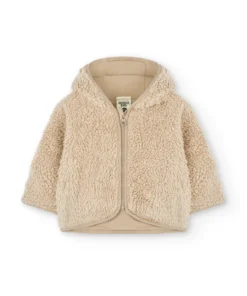 Tiralahilacha Baby Sherpa Jacke aus Bio-Baumwolle TIN | Ecru